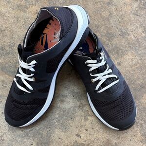 OluKai Black Mesh Athletic Shoes with White Details